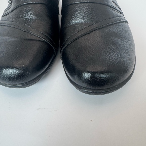 Earth Spirit Gelron Women's Black Vegan Leather Buckle Accent Slip-On Mules 10 - Picture 13 of 14